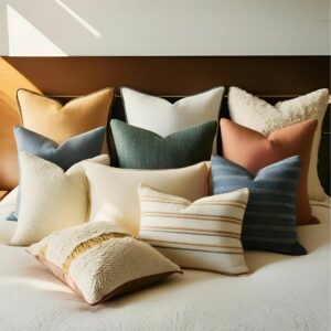 Coussin décoratif brodé