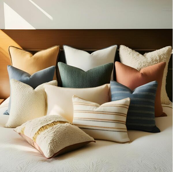Coussin décoratif brodé